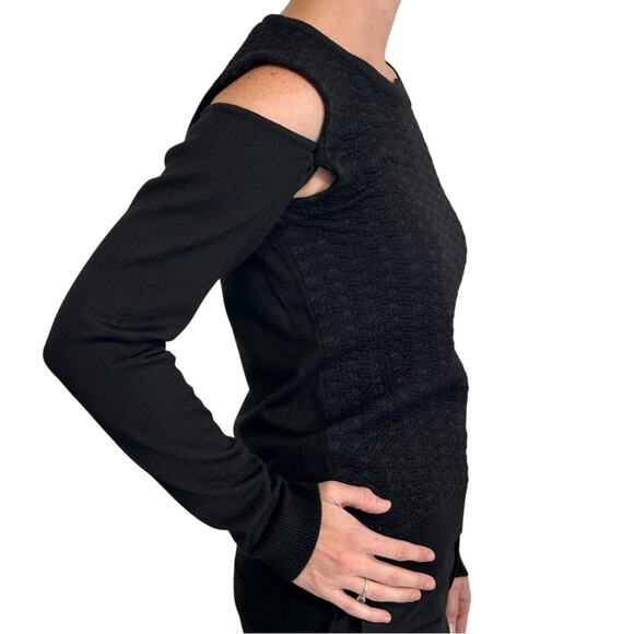 Piece D’Anarchive Wool Sweater size XS Midnight Blue Removable Sleeves Rare - Picture 3 of 14